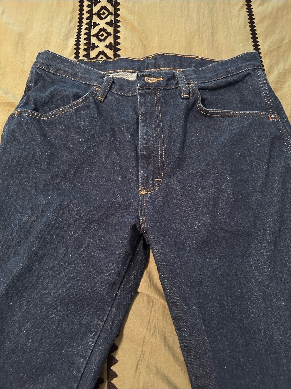 Men's Dark Blue Denim Jeans- Rustler